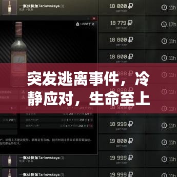 突发逃离事件，冷静应对，生命至上，危机时刻的正确选择