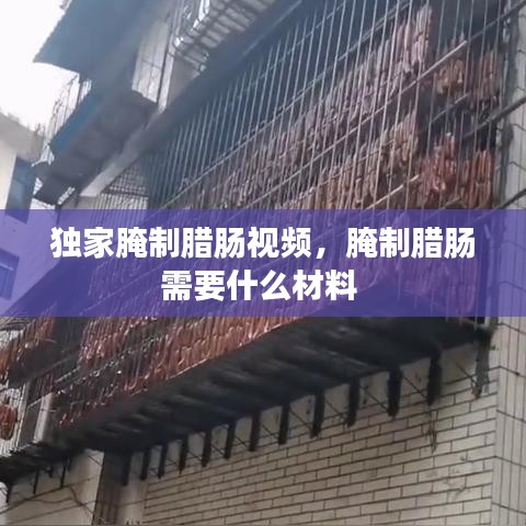 独家腌制腊肠视频，腌制腊肠需要什么材料 