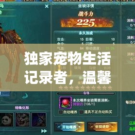 独家宠物生活记录者，温馨陪伴见证生命情缘