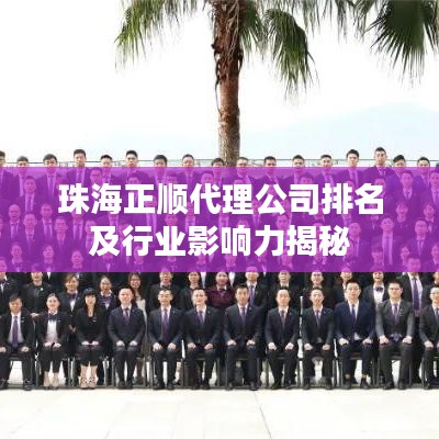 珠海正顺代理公司排名及行业影响力揭秘
