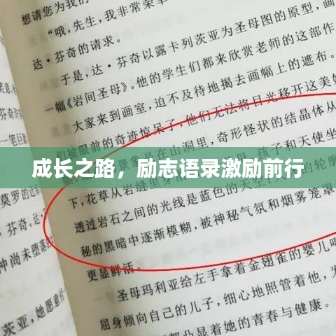 成长之路，励志语录激励前行