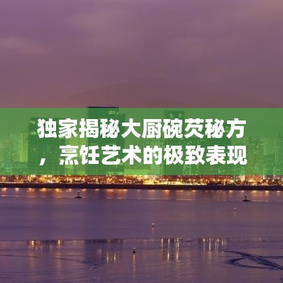 独家揭秘大厨碗芡秘方，烹饪艺术的极致表现