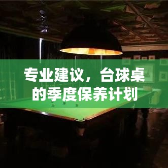 台球桌季度保养计划，专业建议与操作指南