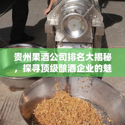 贵州果酒公司排名大揭秘，探寻顶级酿酒企业的魅力与实力！