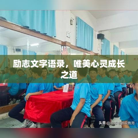 励志文字语录，唯美心灵成长之道