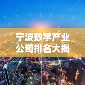 宁波数字产业公司排名大揭秘，最新榜单，不容错过！