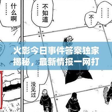 火影今日事件答案独家揭秘，最新情报一网打尽！