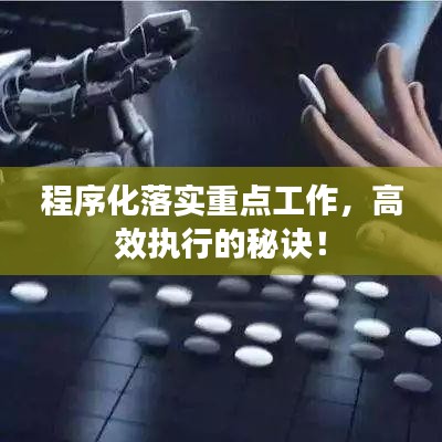 程序化落实重点工作，高效执行的秘诀！