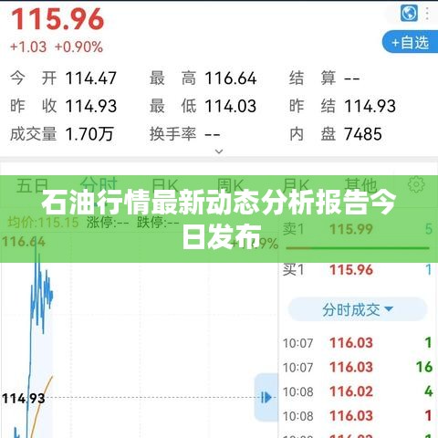 石油行情最新动态分析报告今日发布