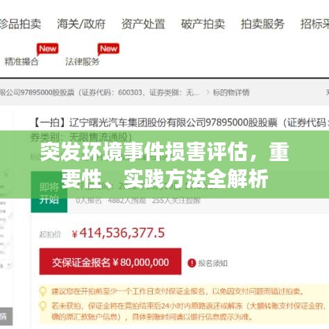 突发环境事件损害评估，重要性、实践方法全解析