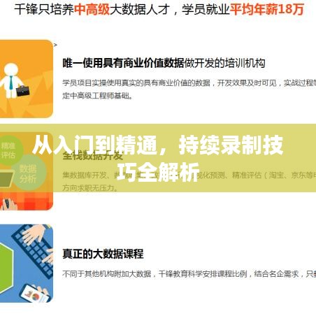 从入门到精通，持续录制技巧全解析