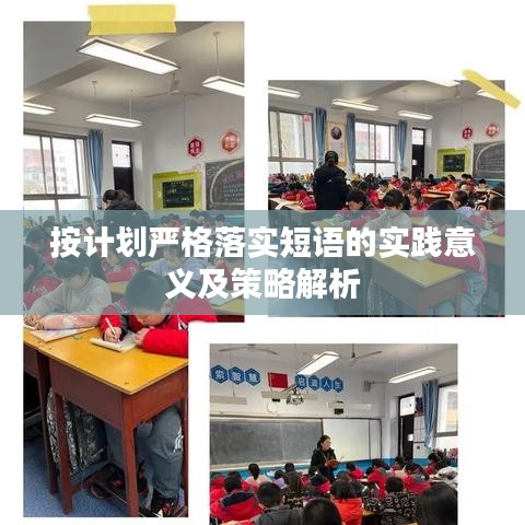 按计划严格落实短语的实践意义及策略解析