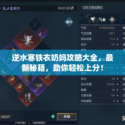 逆水寒铁衣奶妈攻略大全，最新秘籍，助你轻松上分！
