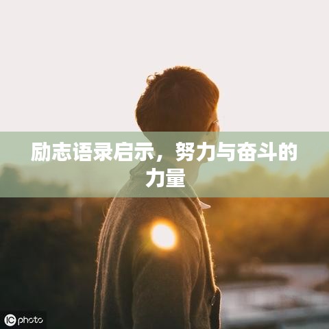 励志语录启示，努力与奋斗的力量