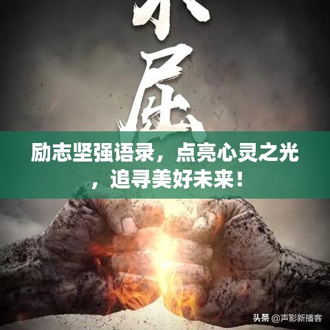 励志坚强语录，点亮心灵之光，追寻美好未来！